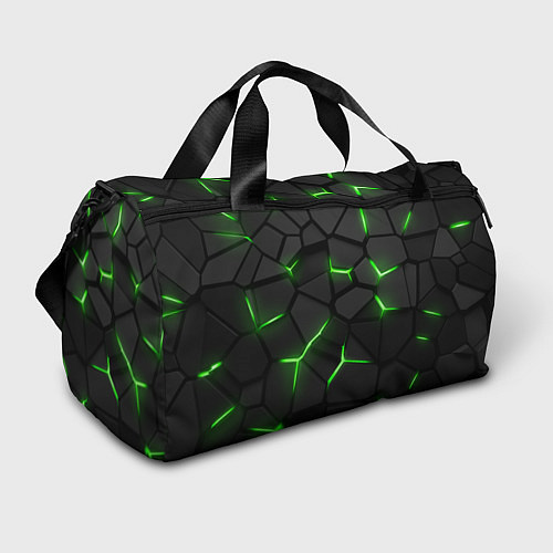 Спортивная сумка Green neon steel / 3D-принт – фото 1