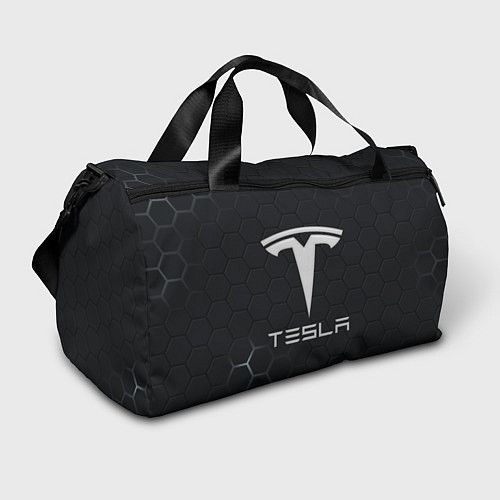 Спортивная сумка Tesla логотип - матовое стекло / 3D-принт – фото 1
