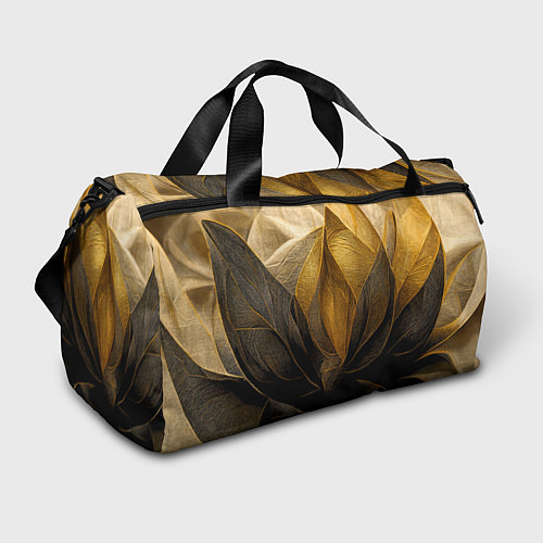 Спортивная сумка Абстрактная композиция с сухим цветком / 3D-принт – фото 1