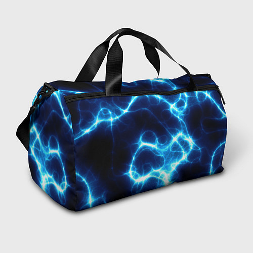 Спортивная сумка Молния грозовая - электрические разряды / 3D-принт – фото 1