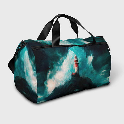 Спортивная сумка Бушующее море / 3D-принт – фото 1