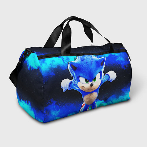 Спортивная сумка Sonic неоновый дым / 3D-принт – фото 1