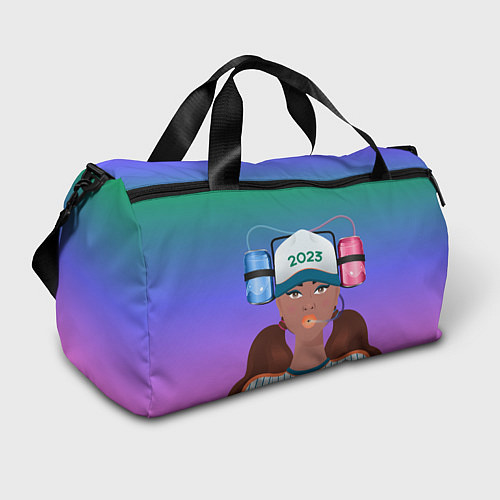 Спортивная сумка Девушка фанатик / 3D-принт – фото 1