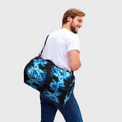 Сумки спортивные Красивый синий огонь, цвет: 3D-принт — фото 2
