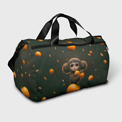 Спортивная сумка Милая девушка с мандаринами