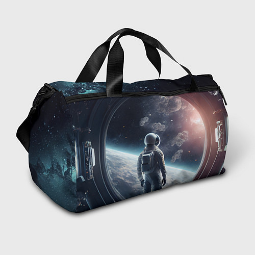 Спортивная сумка Одиночество в космосе / 3D-принт – фото 1