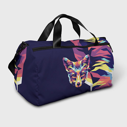 Спортивная сумка Голова лисенка в стиле поп-арт / 3D-принт – фото 1