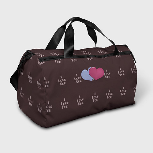 Спортивная сумка Two hearts / 3D-принт – фото 1