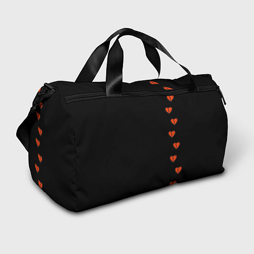 Спортивная сумка Дорожка разбитых сердец - темный / 3D-принт – фото 1