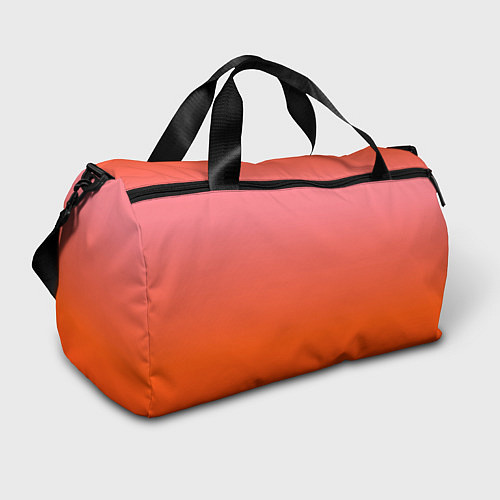 Спортивная сумка Оранжево-розовый градиент / 3D-принт – фото 1