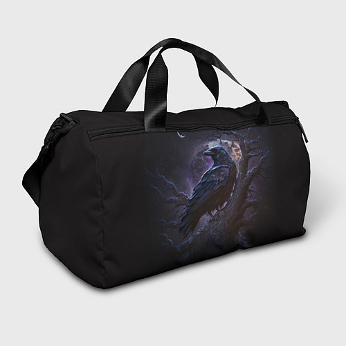 Спортивная сумка Ворон во мраке / 3D-принт – фото 1