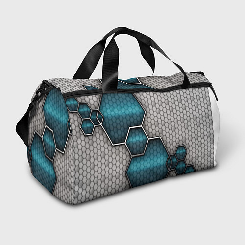 Спортивная сумка Cyber texture abstraction / 3D-принт – фото 1