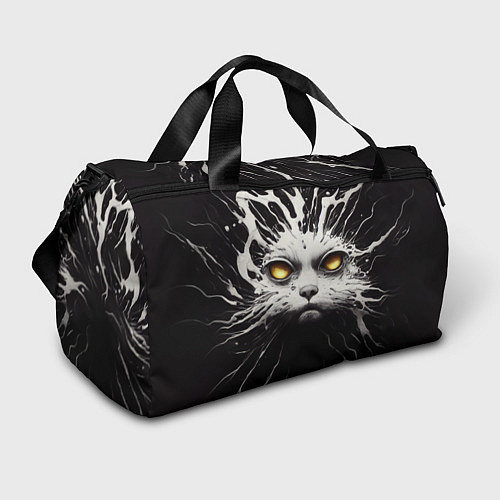 Спортивная сумка Молочный кот с брызгами / 3D-принт – фото 1