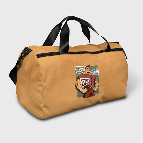 Спортивная сумка Папа супергерой / 3D-принт – фото 1