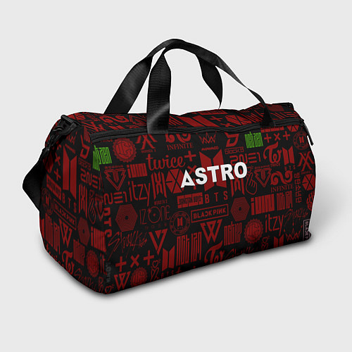 Спортивная сумка Astro k-pop pattern / 3D-принт – фото 1