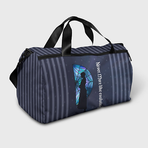 Спортивная сумка Уэнсдей Аддамс - темная сторона окна / 3D-принт – фото 1