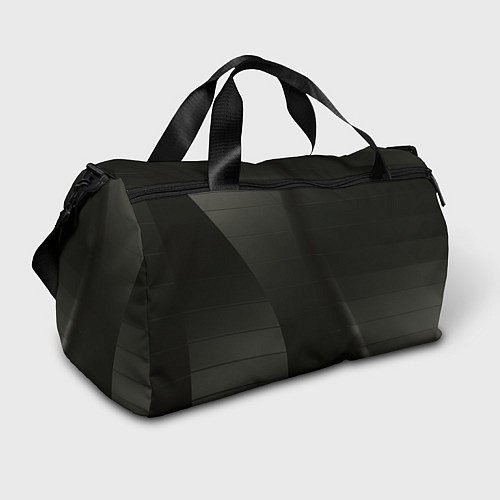 Спортивная сумка Чёрные геометрические металлические листы / 3D-принт – фото 1