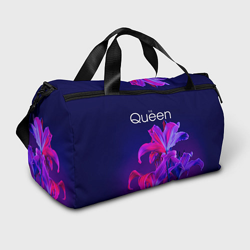 Спортивная сумка The Queen Королева и цветы / 3D-принт – фото 1