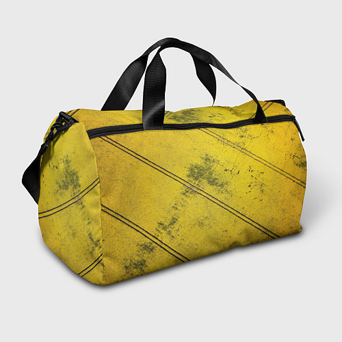 Спортивная сумка Абстрактная ярко-золотая текстура / 3D-принт – фото 1