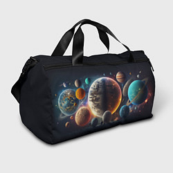 Спортивная сумка Ппланеты и космос от нейросети