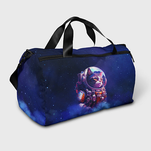 Спортивная сумка Кот в космическом скафандре / 3D-принт – фото 1