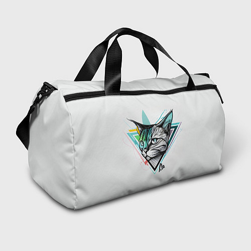 Спортивная сумка Красочный эскиз кота / 3D-принт – фото 1