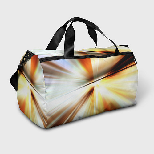 Спортивная сумка Абстрактные светлые лучи из тени / 3D-принт – фото 1