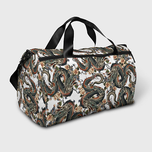 Спортивная сумка Тату японский дракон / 3D-принт – фото 1