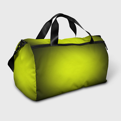 Спортивная сумка Кислотный желтый с градиентом / 3D-принт – фото 1