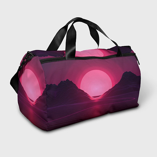 Спортивная сумка Неоновый закат / 3D-принт – фото 1