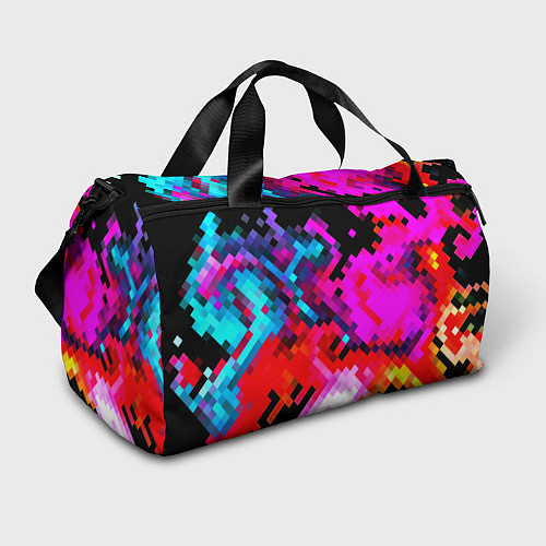 Спортивная сумка Pixel neon mosaic / 3D-принт – фото 1