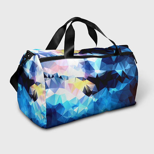 Спортивная сумка Polygon blue abstract collection / 3D-принт – фото 1