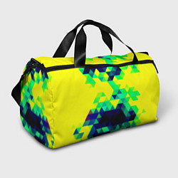 Спортивная сумка Yellow green texture