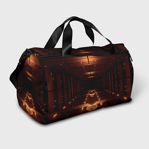 Спортивная сумка Оранжевые фонари в полной темноте / 3D-принт – фото 1