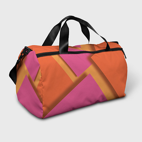 Спортивная сумка Геометрические абстрактные соединения пластин / 3D-принт – фото 1
