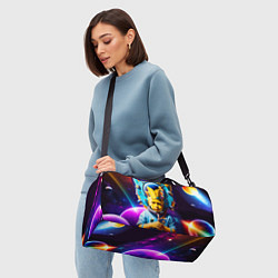 Сумки спортивные Барт Симпсон в космосе - фантазия, цвет: 3D-принт — фото 2