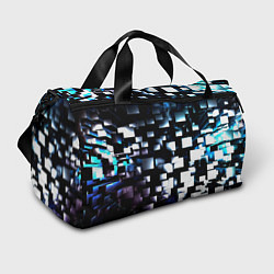 Спортивная сумка Неоновые кубы абстракция