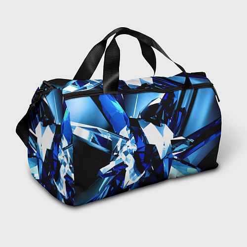 Спортивная сумка Crystal blue form / 3D-принт – фото 1