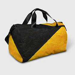 Спортивная сумка Черно-желтые масляные краски