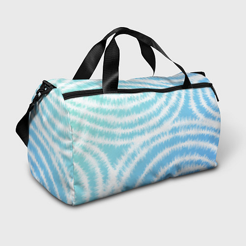 Спортивная сумка Тай-дай голубой с зеленым / 3D-принт – фото 1