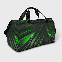 Спортивная сумка Green black abstract