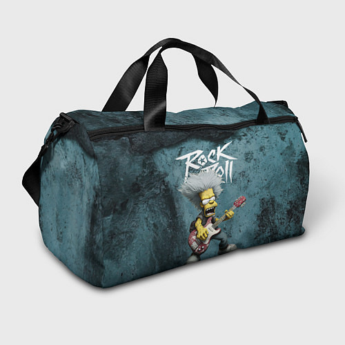 Спортивная сумка Rock n roll style Simpsons / 3D-принт – фото 1