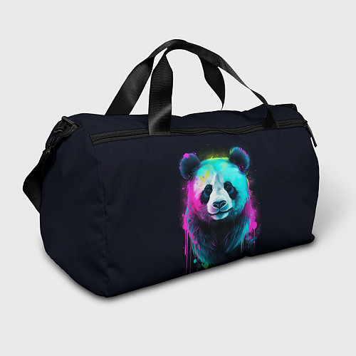 Спортивная сумка Панда в неоновых красках / 3D-принт – фото 1