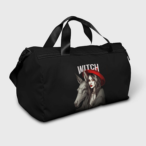 Спортивная сумка Ведьма с ослом / 3D-принт – фото 1
