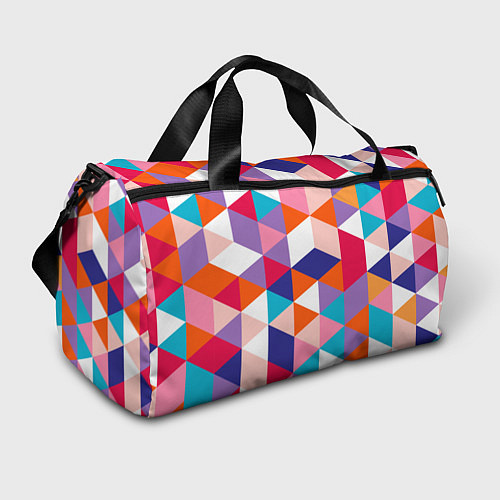 Спортивная сумка Ромбический разноцветный паттерн / 3D-принт – фото 1