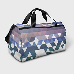 Спортивная сумка Абстрактные разноцветные треугольники в паттерне