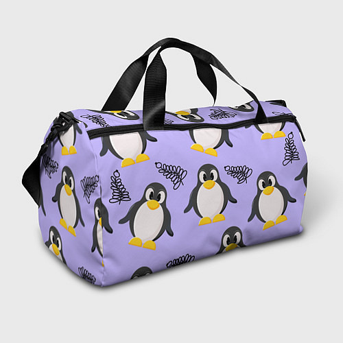 Спортивная сумка Пингвин и веточка / 3D-принт – фото 1