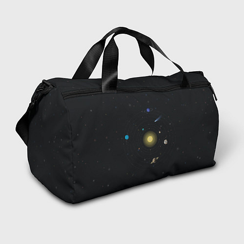 Спортивная сумка Солнце и планеты / 3D-принт – фото 1