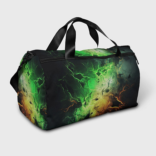 Спортивная сумка Зеленый взрыв / 3D-принт – фото 1