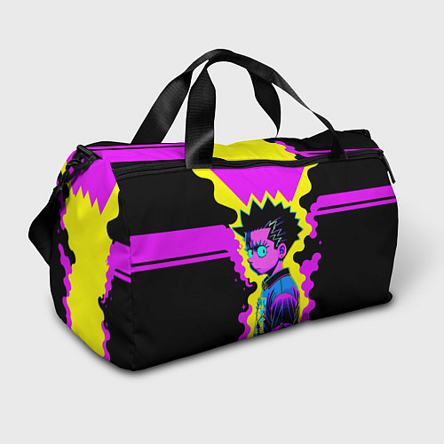 Спортивная сумка Неоновый Барт Симпсон - поп-арт / 3D-принт – фото 1